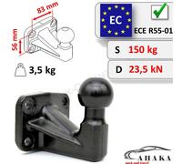 Sfera Palla per Gancio di Traino (83x56mm) pour FORD Econovan 86-92 rimorchio