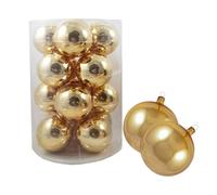 SFERA PALLINA BOX 12 SFERE IN VETRO MM. 100 ORO