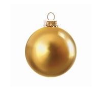 SFERA PALLINA BOX 16 SFERE IN VETRO MM. 80 ORO NATALE