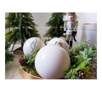 SFERA PALLINA BOX 36 SFERE IN VETRO MM. 60 MILK
