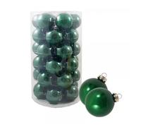 SFERA PALLINA BOX 36 SFERE IN VETRO MM. 60 VERDE NATALE