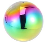 Sfera Pallone Specchio Che Guarda La Palla Sfere Di Metallo Per All'aperto