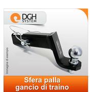 Sfera per gancio di traino 2'' palla HONDA PILOT CRV RIDGELINE ODYSSEY