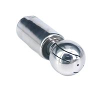 Sfera rotante in acciaio per spruzzatura, Testa a sfera di spruzzo in acciaio inossidabile Filettatura femmina da 1/2" BSP Sfera rotante sanitaria in 304 for la pulizia del serbatoio