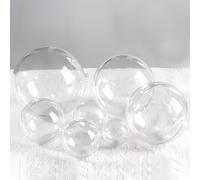 Sfera Rotonda Trasparente Plastica Appeso Porta Regalo Bomboniera (TRASPARENTE, 14CM/5PZ)