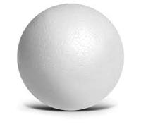 SFERA SFERE PALLINA PALLINE in POLISTIROLO 9 CM DIAMETRO 40 PEZZI