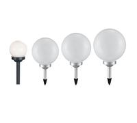 Sfera solare da esterno, lampada solare a sfera da giardino, lampada a sfera solare a LED, decorazione da giardino, con picchetto da terra. Autonomia di circa 6-8 ore, 10 cm, 15 cm, 20 cm, 25 cm, set