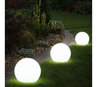 Sfera Solare Lampada per Esterni da Giardino LED Chiodi Patio a 3x