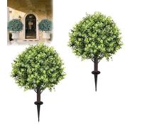 Sfera Topiaria Artificiale Con Fiori Di Lavanda Resistente ai raggi UV Pianta Terra Natale P4D3 Sempreverde Fa Decorazione Finta Arbusti Spike Con