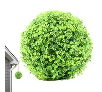 Sfera topiaria artificiale, palla topiaria di pianta artificiale | Sfera d'erba sfera di verde palla topiaria in legno di bosso vivo, palla topiaria in bosso, palline decorative brillanti resistenti
