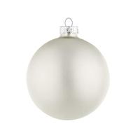 SFERA VETRO BIANCO OPACO D80