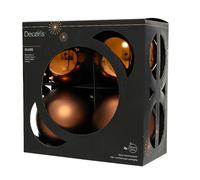 Sfera Vetro D10cm 4pz Mix Espresso Opaco E Lucido