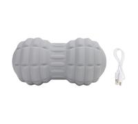 Sfera Vibrante per Massaggio Alle Arachidi, 4 Sfere Vibranti Elettriche per Massaggio Doppio Lacrosse, Rullo Massaggiatore per Punti di Attivazione dei Tessuti Profondi con (GRAY)