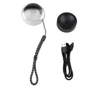 Sfera video in cristallo da 7 cm, memoria WiFi personalizzata a LED per anniversari, compleanni, matrimoni, colore nero