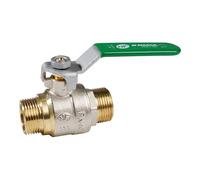 SFERACO - Valvola a sfera in ottone MM 1''1/4 maniglia in acciaio piatto verde - 567007