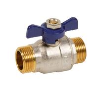 Sferaco - Valvole di arresto farfalla - Valvola a sfera PN25 Passaggio Integrale ACS Farfalla blu M/M 1"(26x34) SFERACO