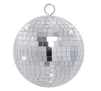 Sfere a specchio da discoteca argentate, da appendere, per discoteca, DJ anni '50, '60 e '70, effetto luce, per feste, casa, palcoscenico, scuola, festival, concerti, bomboniere (argento, 15,2 cm)