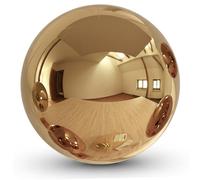 Sfere a specchio, Sfera a specchio, Sfera da discoteca da 10 pollici Sfere lucide appese in acciaio inossidabile elettrolitico per feste, matrimoni, palcoscenici e decorazioni per la casa, Dor