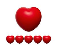 Sfere antistress a forma di cuore, 6 palline per esercizi per esercizi di rafforzamento delle mani, per esercizi di rafforzamento delle mani, palline antistress a forma di cuore, giocattoli a forma di