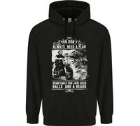 Sfere & Barba Motociclista Moto Uomo Felpa