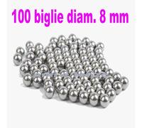 sfere biglie in acciaio per fionda di precisione palline pallini bersaglio 8 mm