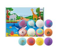 Sfere da bagno con giocattolo, 12 pezzi colorati e frizzanti, set di giocattoli da bagno per bambini e ragazze, casa, bagno, compleanno, festa del Ringraziamento