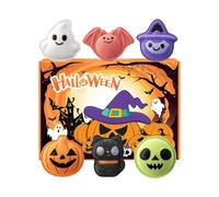 Sfere da bagno giocattolo per Halloween, 6 forme spaventose con | Bagno in schiuma naturale per ragazze, bambini, divertimento in vacanza, bagno, piscina, doccia, spa