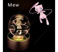 Sfere di cristallo Pokémon 3D Pokéball luminosa LED con base + 20 modelli...