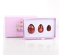 Sfere di giada naturale Set da donna Yoni Egg Massaggiatori for il corpo Sfere di giada di cristallo muscolare,Pink decorazione della stanza (Color : Rosa)