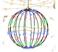 Sfere di luce esterna piegabili, luci a globo esterna scintillanti per decorazioni per le vacanze di Halloween | Palle di Natale illuminate | Pathway Lights - di luce di Natale a LED per i
