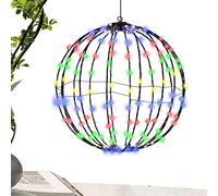 Sfere di luce esterna piegabili, luci a globo esterna scintillanti per decorazioni per le vacanze di Halloween | Palle di Natale illuminate | Pathway Lights - di luce di Natale a LED per i