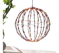 Sfere di luce esterna piegabili, luci a globo esterna scintillanti per decorazioni per le vacanze di Halloween | Palle di Natale illuminate | Pathway Lights - di luce di Natale a LED per i