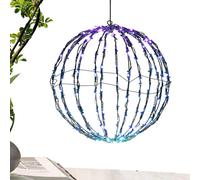 Sfere di luce esterna piegabili, luci a globo esterna scintillanti per decorazioni per le vacanze di Halloween | Palle di Natale illuminate | Pathway Lights - di luce di Natale a LED per i