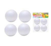 Sfere di polistirolo decorative 7 cm, 4 pezzi