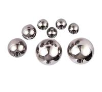 Sfere filettate in acciaio inossidabile 304 M5 M6 Perline lisce a mezzo foro(18mmx1pcs)