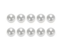 Sfere In Acciaio Argento, Ricarica Industriale Liscia | 25,4 mm G40, 10 pezzi argento, a basso attrito, girevoli, ruote, valvole, pompe, ricambio