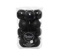 Sfere in Vetro Nere Miste Ø 35mm 16pz.