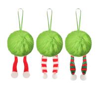 Sfere Natalizie, Pendente Morbido In Peluche Per Albero, Pallina Natalizia Appesa Da 6 Cm Per Giardino Portico Ringhiera Delle Scale Tavolo Esterno Finestra Percorso
