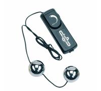 palline anali vaginali vibranti argento con telecomando unisex-seven-creations