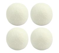 Sfere per asciugatrice, sfera ammorbidente | Sfera ammorbidente per bucato rotonda | Forniture per lavanderia gadget per la casa, 4 pezzi palline per ammorbidente in tessuto naturale Kit per la
