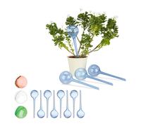 Relaxdays Set 12x Sfere per irrigazione, dosatori d’Acqua per Piante da Vaso, Ornamentali, Durata 2 Settimane, in plastica, Blu