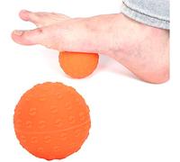 Sfere Per Lacrosse Massaggio,Sfere Massaggio In Silicone Per Yoga,Rullo Per Tessuto Profondo Fascia Per Piedi Massaggiatore Per Rilascio Miofasciale Trigger Point E Fascite Plantare(Arancia)