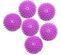 Sfere riutilizzabili per asciugatrice, per lavare il bucato, non sciogliere, per accelerare l'asciugatura e ridurre le pieghe dei vestiti (viola)