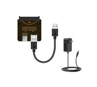 SFF-8482 SAS 29Pin to 5Gbps USB 3.0 Hard Disk Drive Adapter Card with Power Port with 12V/3A Power Supply US PLUG