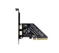 SFF 8611 e 8612 Scheda Adattatore PCie 4.0 X8 per Oculink Supporta La Conversione Della Scheda di Espansione A 2 Porte SFF-8639 U.2 SSD