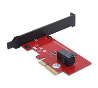 SFF-8643 Adattatore a PCI-E 4X, staffa di dimensioni standard inclusa Adattatore convertitore di schede Profili bassi Fattore di forma PCIe Mini-SAS HD per computer
