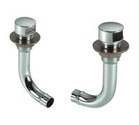 Sfiati carburante R.I.N.A a 90° in ottone cromato portagomma Ø 20 mm