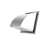 Sfiato a becco di civetta in acciaio inox 304 con rete anti-insetti, antipioggia, antivento, cappuccio for camino(40x40cm/15.7x15.7in)