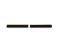 Sfiato Aria Condizionata Per Taycan 9J1 Front Central Middle Ac Air Vent Grille Outlet Strip Accessori 2019 2020 2021 2022 2023 2024 uscita aria Condizionata(Gold Middle 2PCS)