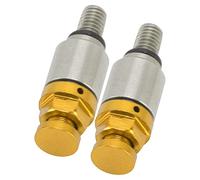 Sfiato Aria Forcella Moto, 2 Pezzi M5x0.8 Sostituzione Valvola di Sfogo Pressione Forcella Forcella in Lega di Alluminio per CRF150R CR125R CR250R CRF250R (Giallo)